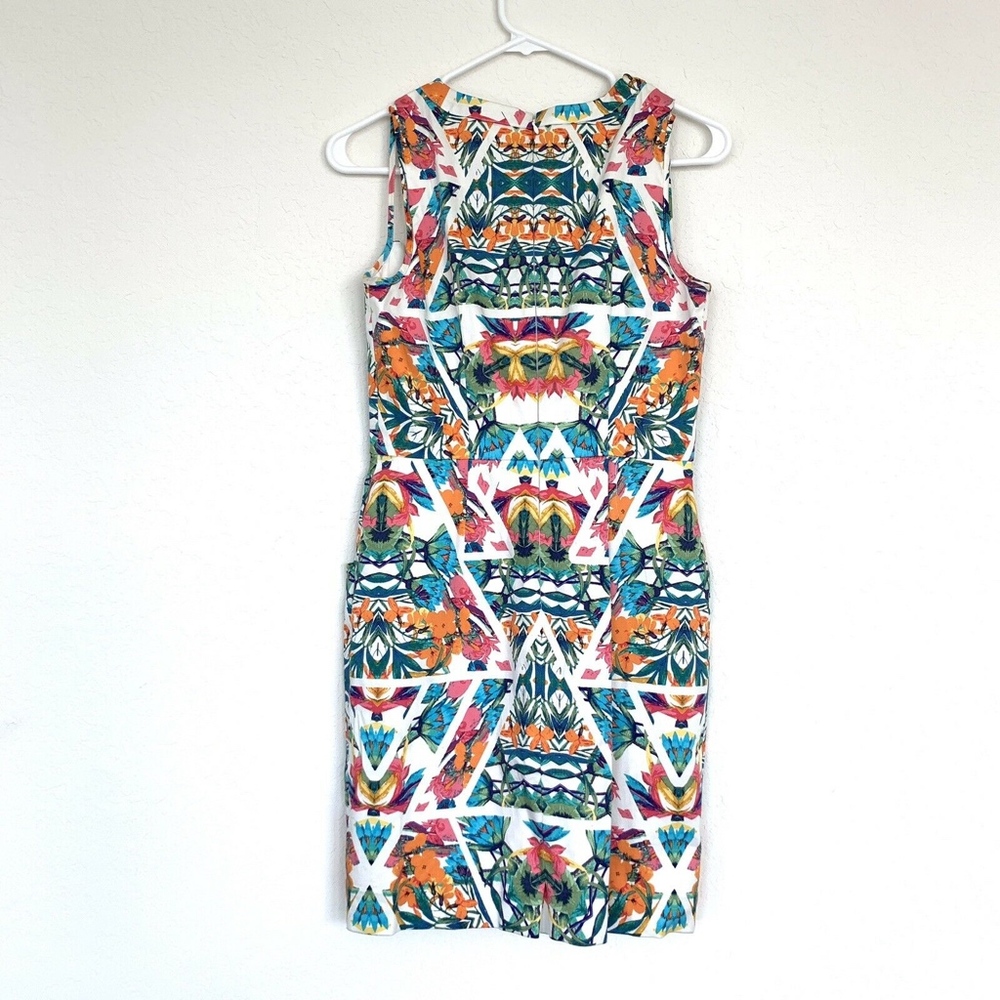 Adrianna Papell Floral Caged Yoke Sheath Dress - Picture 7 of 8